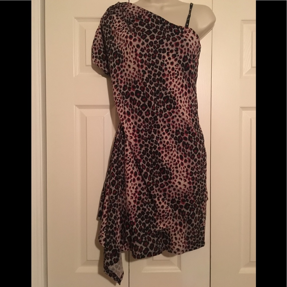 BUFFALO David Bitton Asym Animal Print Dress XS